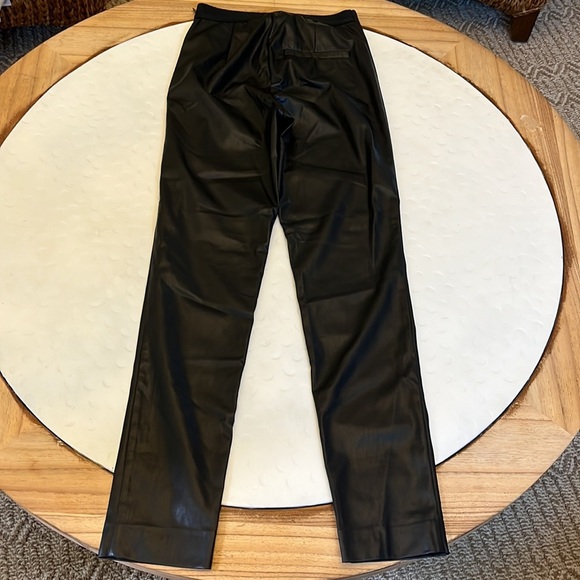 FRENCH CONNECTION Etta Recycled Vegan Leather Skinny Trousers- Size 2 - Picture 12 of 14